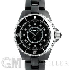 年末SALE正規品CHANEL J12 33ミリ12Pダイヤ黒セラミック 新品)CHANEL シャネル J12 33mm ブラックセラミック