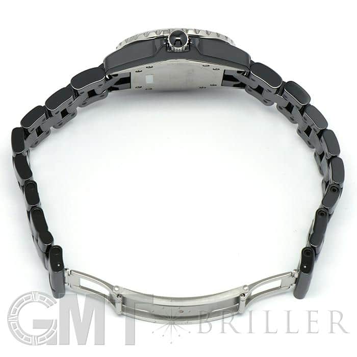 【CHANEL】J12 ブラックセラミック 12Pダイヤ ウォッチ 33MM 中古)CHANEL シャネル J12 J12 ブラック セラミック 12Pダイヤ