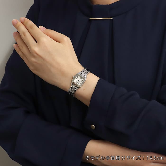 中古)CARTIER カルティエ サントス ドゥモワゼル SM W25064Z5（商品ID