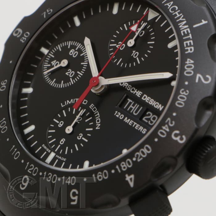 中古)PORSCHE DESIGN ポルシェデザイン byエテルナ クロノグラフ Ref