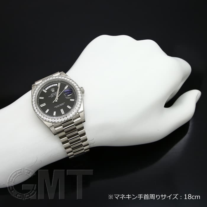 新品)ROLEX ロレックス デイデイト 40 228349RBR ブラック（商品ID