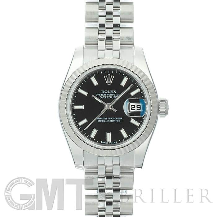 中古)ROLEX ロレックス デイトジャスト 179174 ブラック（商品ID