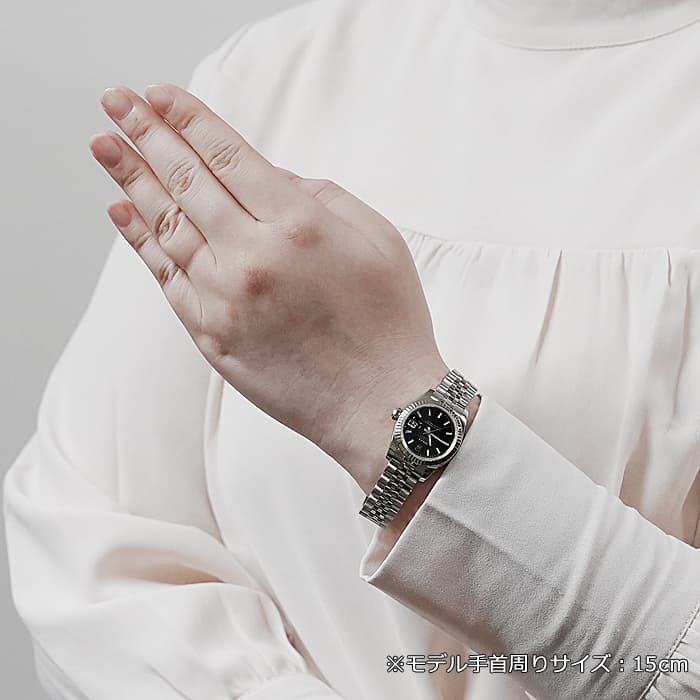 中古)ROLEX ロレックス デイトジャスト 179174 ブラック（商品ID