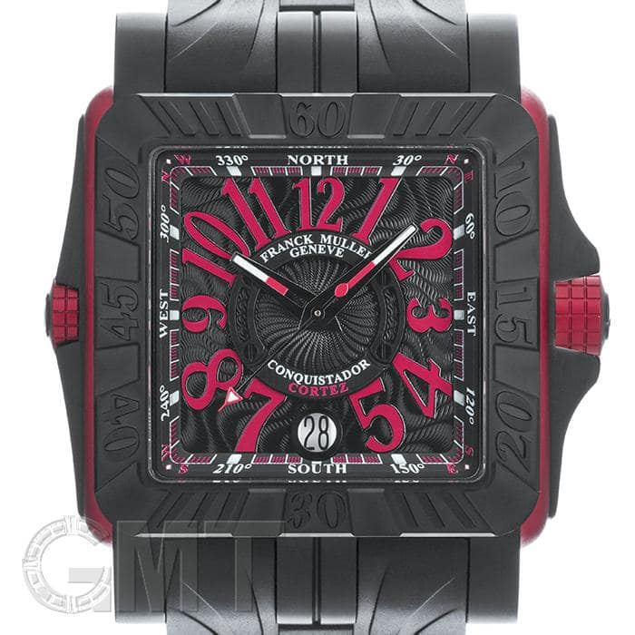 (新品)FRANCK MULLER フランク・ミュラー コンキスタドール コルテス グランプリ 10800SC DT GPG ER TI/エルガ  ブラック×ブラックラバーベルト（商品ID：2717001629724）詳細ページ | 腕時計のGMT｜中古ブランド時計の販売買取も。ロレックス買取強化中