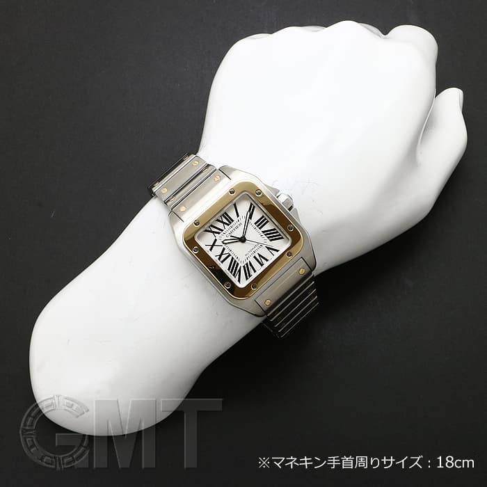 中古)CARTIER カルティエ サントス 100 LM YG/SS W200728G シルバー