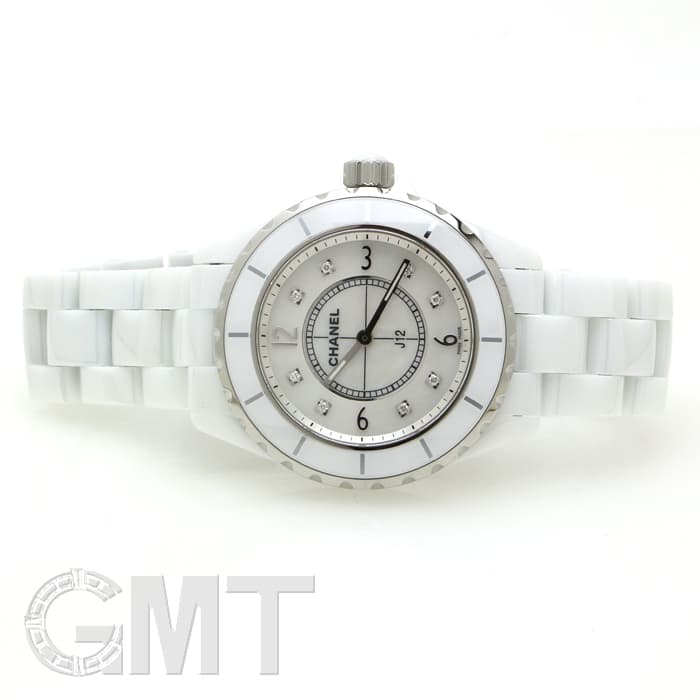 中古)CHANEL シャネル J12 8Pダイヤ 38mm クォーツ H3214（商品ID