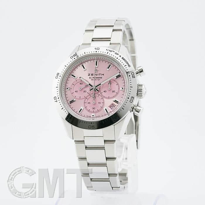 中古)ZENITH ゼニス クロノマスター スポーツ ピンク 03.3109.3600/18