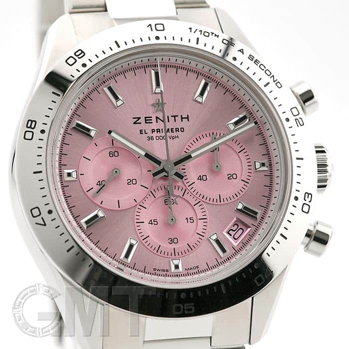 中古)ZENITH ゼニス クロノマスター スポーツ ピンク 03.3109.3600/18