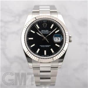 ROLEX ロレックス デイトジャスト 41 126334 ブラック オイスターブレスレット メイン