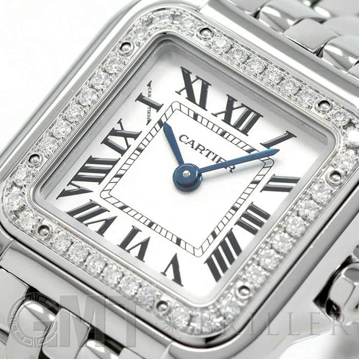 Cartier(カルティエ) 腕時計 パンテールSM/パンテール ドゥ カルティエ ウォッチ W4PN0007 レディース SS/ダイヤベゼル/36Ｐダイヤ/計0.24カラット シルバー カルティエ パンテール ドゥ カルティエ SM ベゼルダイヤ 2020年