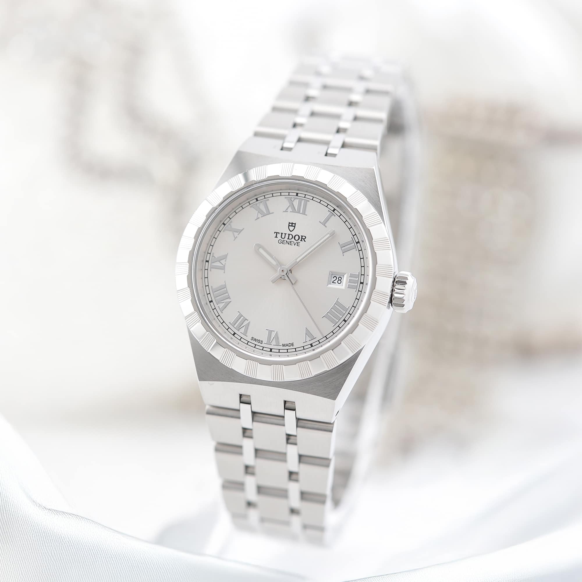 チューダー/チュードル TUDOR ロイヤルデイト 28300 シルバー ステンレススチール レディース 腕時計 チューダー(チュードル) ロイヤル 28300-0004 | 時計・ブランド腕時計