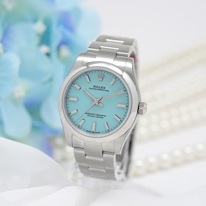 中古)ROLEX ロレックス オイスターパーペチュアル 277200 ターコイズ
