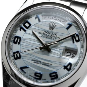 ROLEX ロレックス デイデイト Ref.118206 アイスブルーウェーブ アラビア メイン