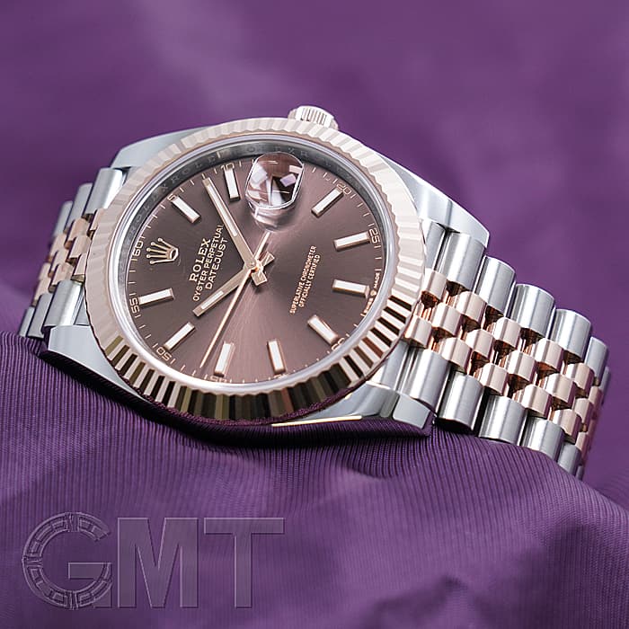中古)ROLEX ロレックス デイトジャスト 41 126331 チョコレート