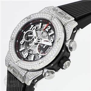 HUBLOT ウブロ ビッグバン ウニコ チタニウム パヴェ 411.NX.1170.RX.1704 メイン