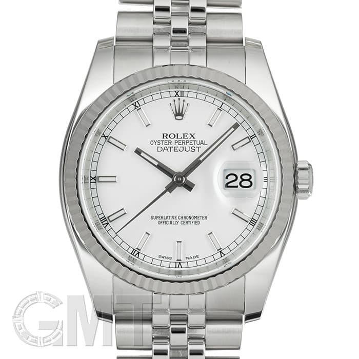 中古)ROLEX ロレックス デイトジャスト 116234 ホワイト ジュビリー