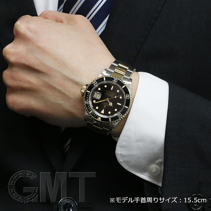 ロレックス サブマリーナー デイト SS/YG Ref.16613 Serial.S（1993年頃） ロレックス サブマリーナデイト Ref.16613 青サブ 1990年製 w-29569gnz