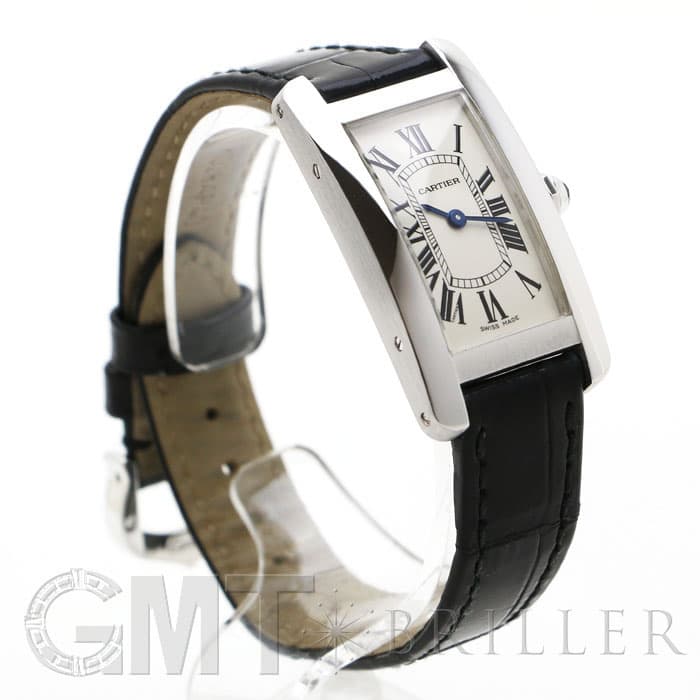 CARTIER カルティエ ウォッチ タンクアメリカンSM 時計 W2601956 腕時計
 K18ホワイトゴールド K18WG/クロコダイル シルバー クオーツ シルバー文字盤 レディース【中古】【473】 中古)CARTIER カルティエ タンク アメリカン SM W2601956（商品ID