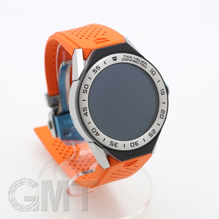 ジロー★タグホイヤー★コネクテッド★ラバーストラップ★オレンジ 新品)TAG HEUER タグ・ホイヤー コネクテッド モジュラー45 SBF8A8014