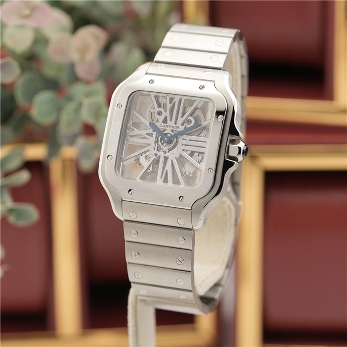委託)CARTIER カルティエ サントス ドゥ カルティエ スケルトン
