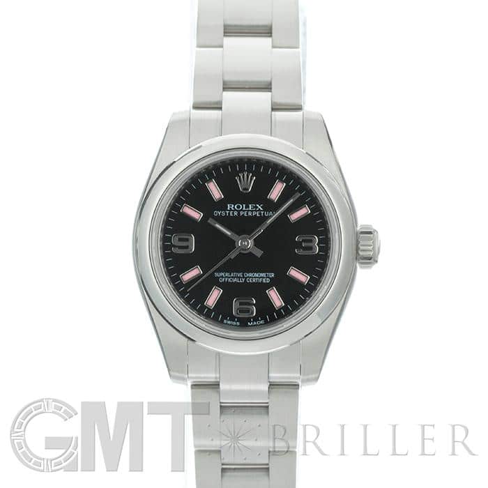 みく出品 中古)ROLEX ロレックス オイスターパーペチュアル 176200 ブラック 369