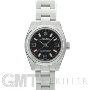 ROLEX ロレックス オイスターパーペチュアル 176200 ブラック 369 ピンクバー メイン