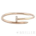 CARTIER カルティエ ジュストアンクル ブレスレット ピンクゴールド ダイヤモンド B6048517