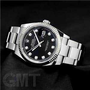 ROLEX ロレックス デイトジャスト 36 126234G ブラック 10Pダイヤ オイスターブレス メイン