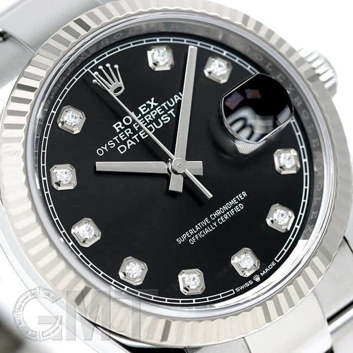 新品)ROLEX ロレックス デイトジャスト 36 126234G ブラック 10Pダイヤ