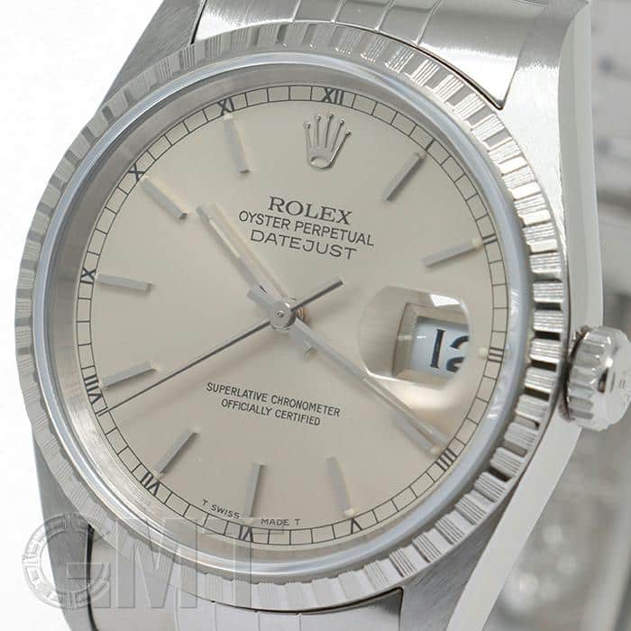 中古)ROLEX ロレックス デイトジャスト 36mm 16220 シルバー T番（商品