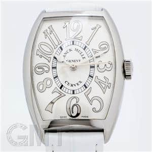 FRANCK MULLER フランク・ミュラー トノーカーべックス 5850SC シルバーレリーフ ホワイトレザー メイン