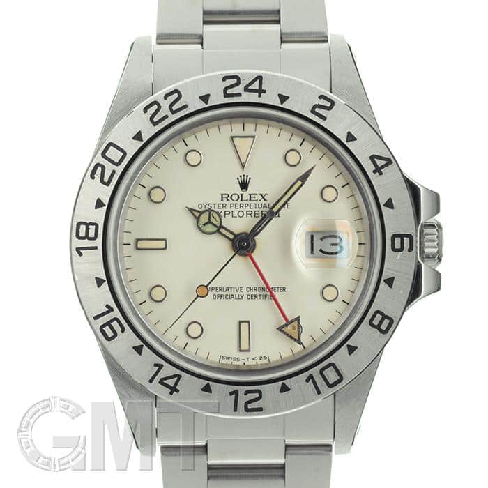 中古)ROLEX ロレックス エクスプローラー II 16550 アイボリー（商品ID
