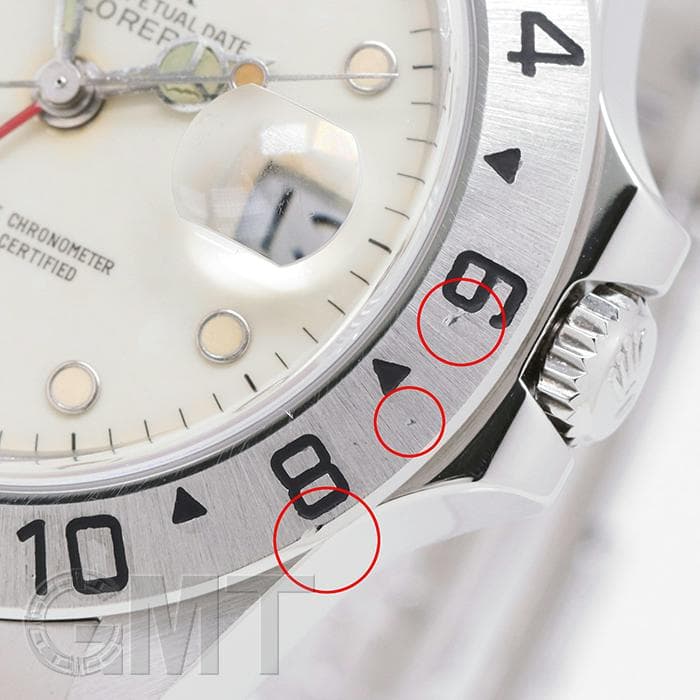 中古)ROLEX ロレックス エクスプローラー II 16550 アイボリー（商品ID