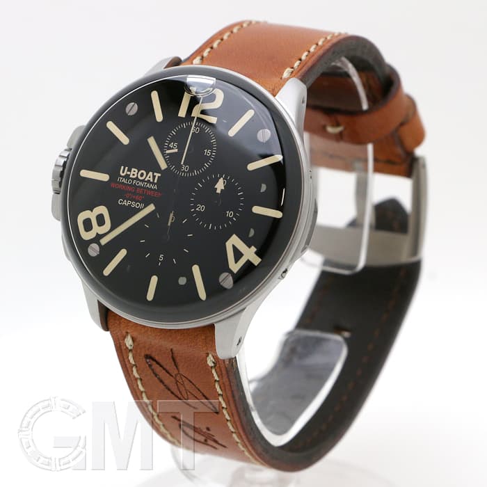 新品)U-BOAT ユーボート カプソイル クロノグラフ 8111 45mm ブラック