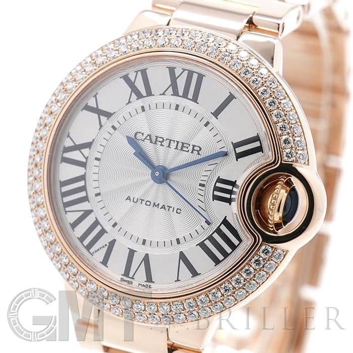 中古)CARTIER カルティエ バロンブルー 33mm WE902064 ピンクゴールド