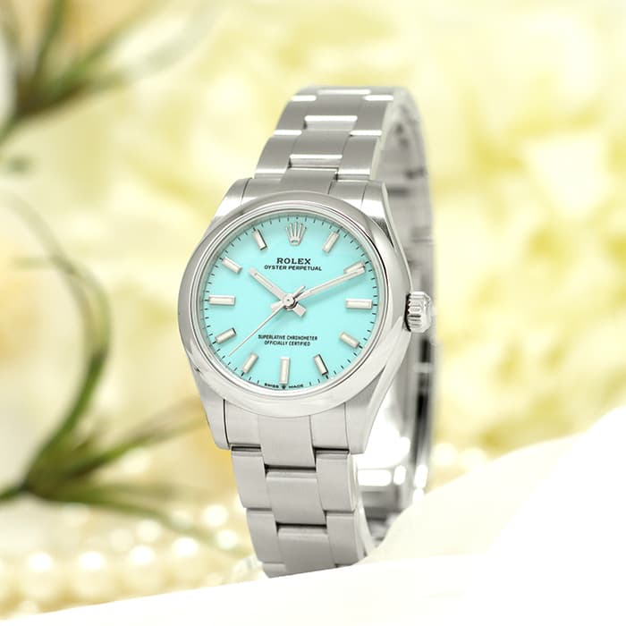 中古)ROLEX ロレックス オイスターパーペチュアル 277200 ターコイズ