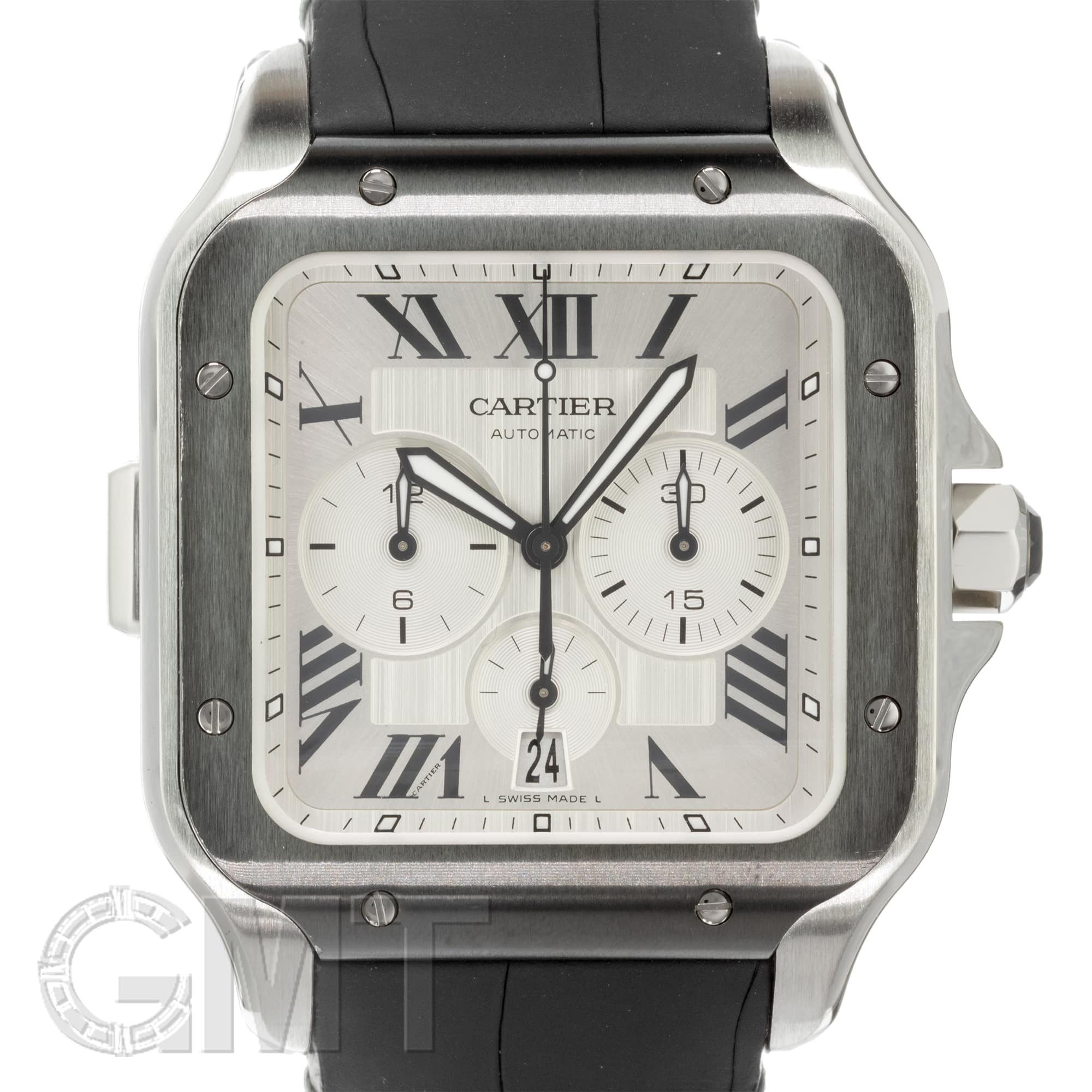 中古)CARTIER カルティエ サントス ドゥ カルティエ クロノグラフ XL