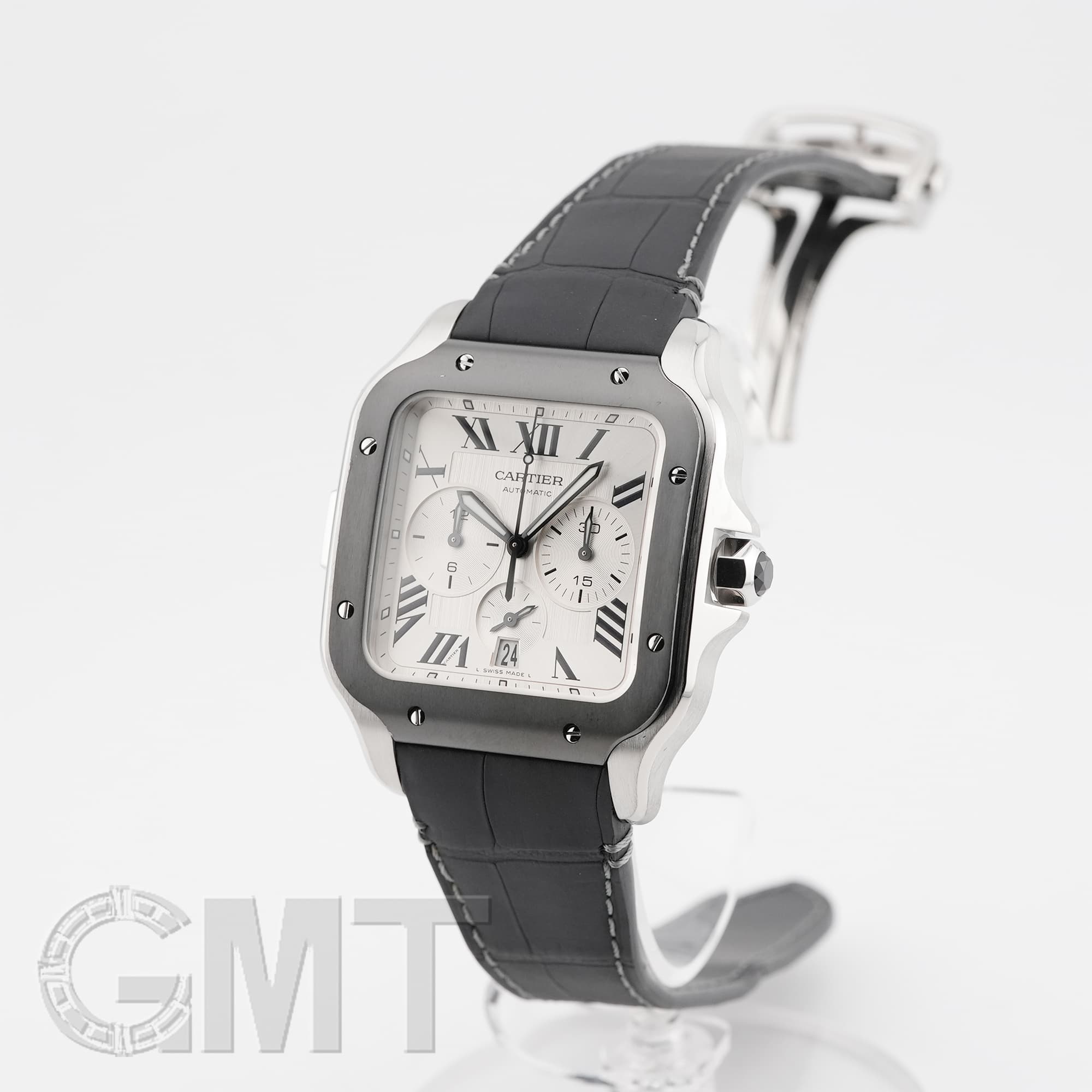 中古)CARTIER カルティエ サントス ドゥ カルティエ クロノグラフ XL