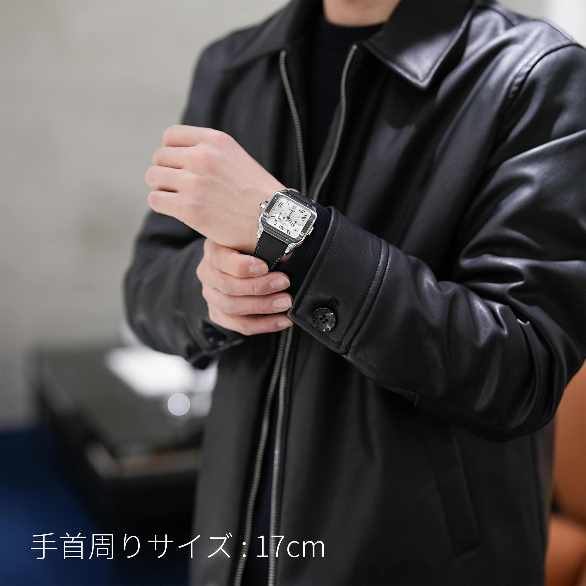 中古)CARTIER カルティエ サントス ドゥ カルティエ クロノグラフ XL