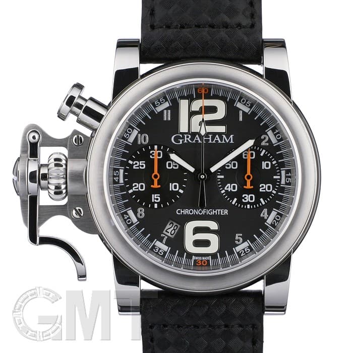 美品 GRAHAM グラハム 腕時計 Chrono Fighter R.A.C Skeleton Limited Edition クロノファイター R・A・C スケルトン リミテッド 2CRBS.BK1A.K25B シルバー ブラック ステンレス ラバー メンズ 世界限定200本 自動巻き【本物保証】 グラハム クロノファイター R・A・C スケルトン リミテッド 2CRBS.SK1A