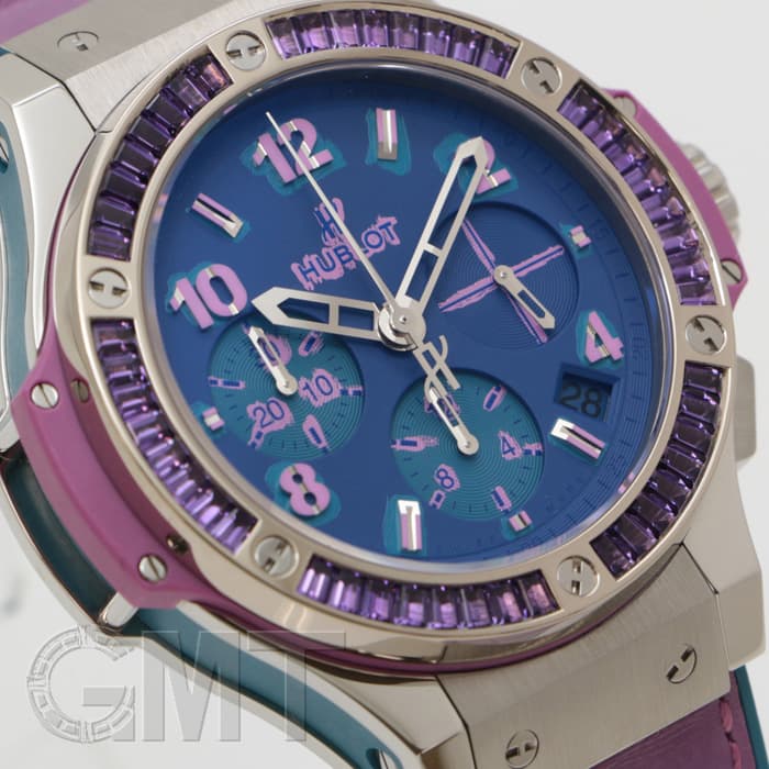 中古)HUBLOT ウブロ ビッグバン ポップアート スチール パープル 341 