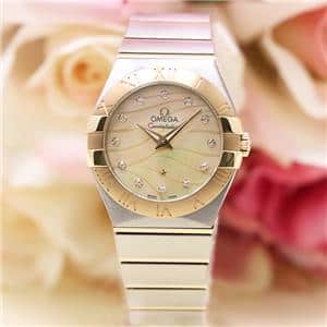 OMEGA オメガ コンステレーション 123.20.27.60.57.001 12Pダイヤ イエローシェル メイン