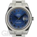 ROLEX ロレックス デイトジャスト II 116334 ブルー ローマ オイスターブレス【ワンプライス買取！アンリミテッド！期間限定】