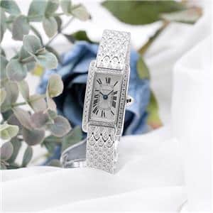 Cartier カルティエ タンクアメリカンミニ ベルト アリゲーター