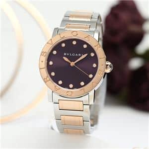 BVLGARI ブルガリ ブルガリ・ブルガリ オートマティック 33mm パープル SS/PG BBL33C7SPG/12 メイン