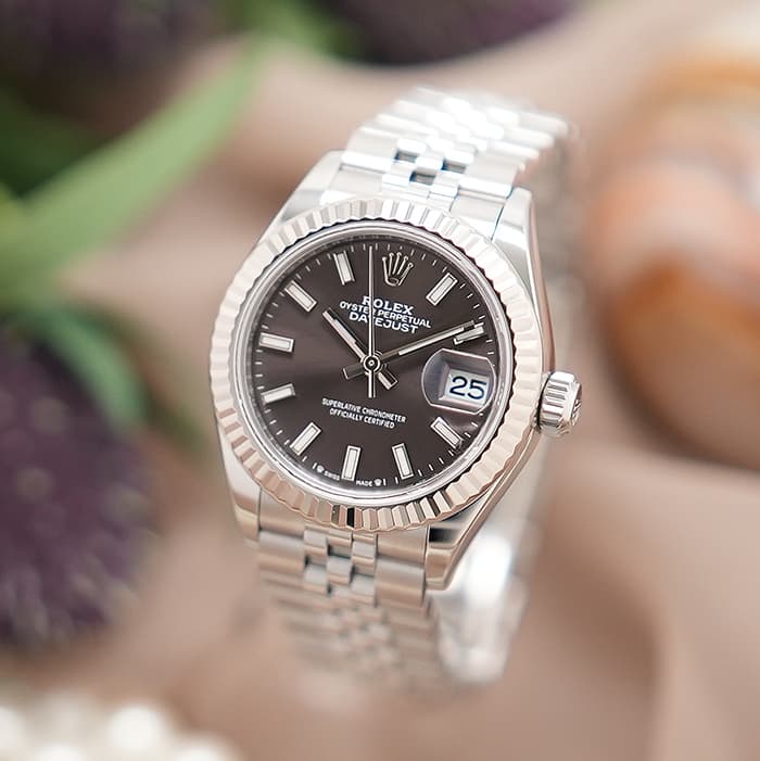 中古 ロレックス ROLEX 279174 ランダムシリアル ダークグレー レディース 腕時計 ROLEX - 中古 ロレックス ROLEX 279174 ランダムシリアル グレー