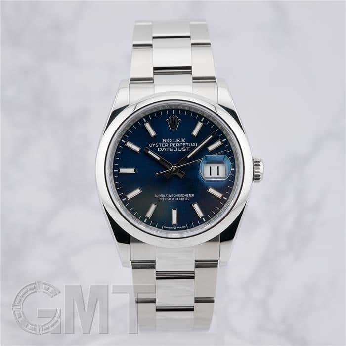 イシダオジオ　ロレックス　126200 ブルー 中古)ROLEX ロレックス デイトジャスト 126200 ブルー オイスター