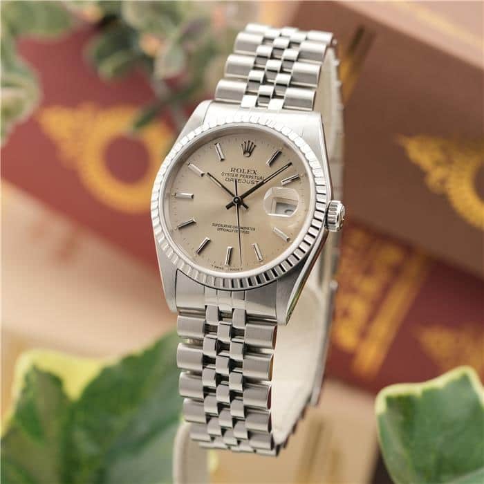 中古)ROLEX ロレックス デイトジャスト 36mm 16220 シルバー（商品ID