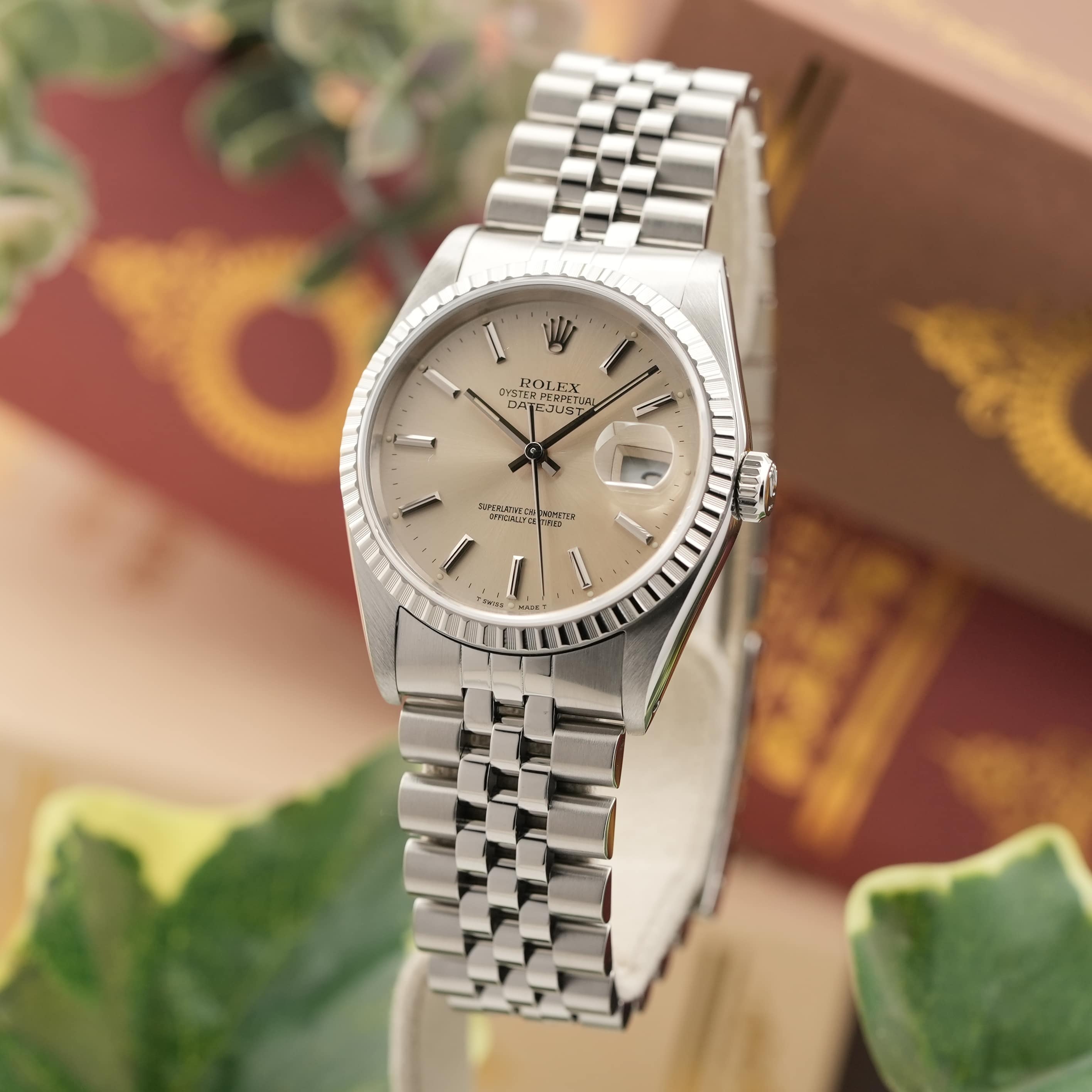中古)ROLEX ロレックス デイトジャスト 36mm 16220 シルバー（商品ID 