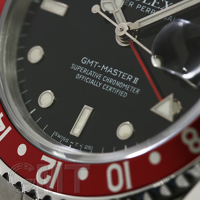 中古)ROLEX ロレックス GMTマスター II 16760 レッド/ブラック（商品ID